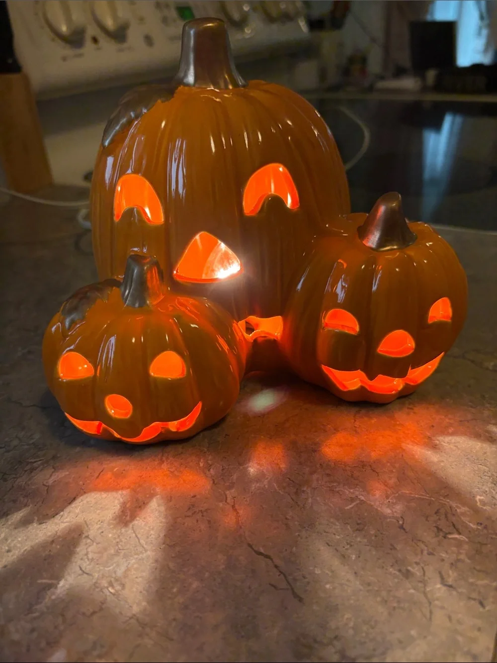 Orange Ceramic Pumpkin Trio Kids Costume Accessory